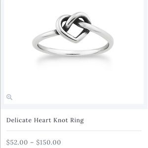 James Avery Heart Knot Ring